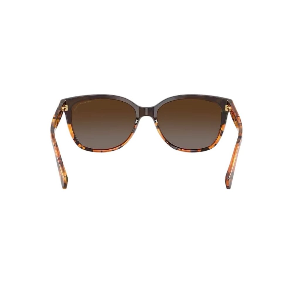 COACH Womens Sunglasses Cat Eye HC8132 Tortoise Gradient Polarized Case & Papers - Picture 7 of 11